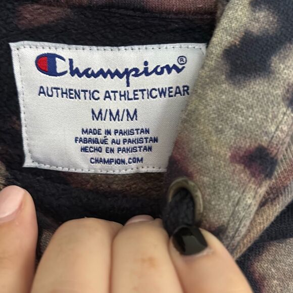 Champion tie dye hooded sweatshirt jogger sweatpants sweatsuit size small / medi - Picture 2 of 4